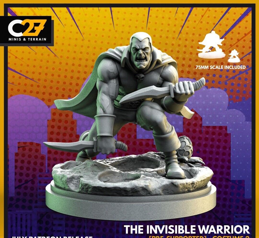 The Invisible Warrior - 32mm - 40mm Mini | Crisis Protocol Proxy | C27