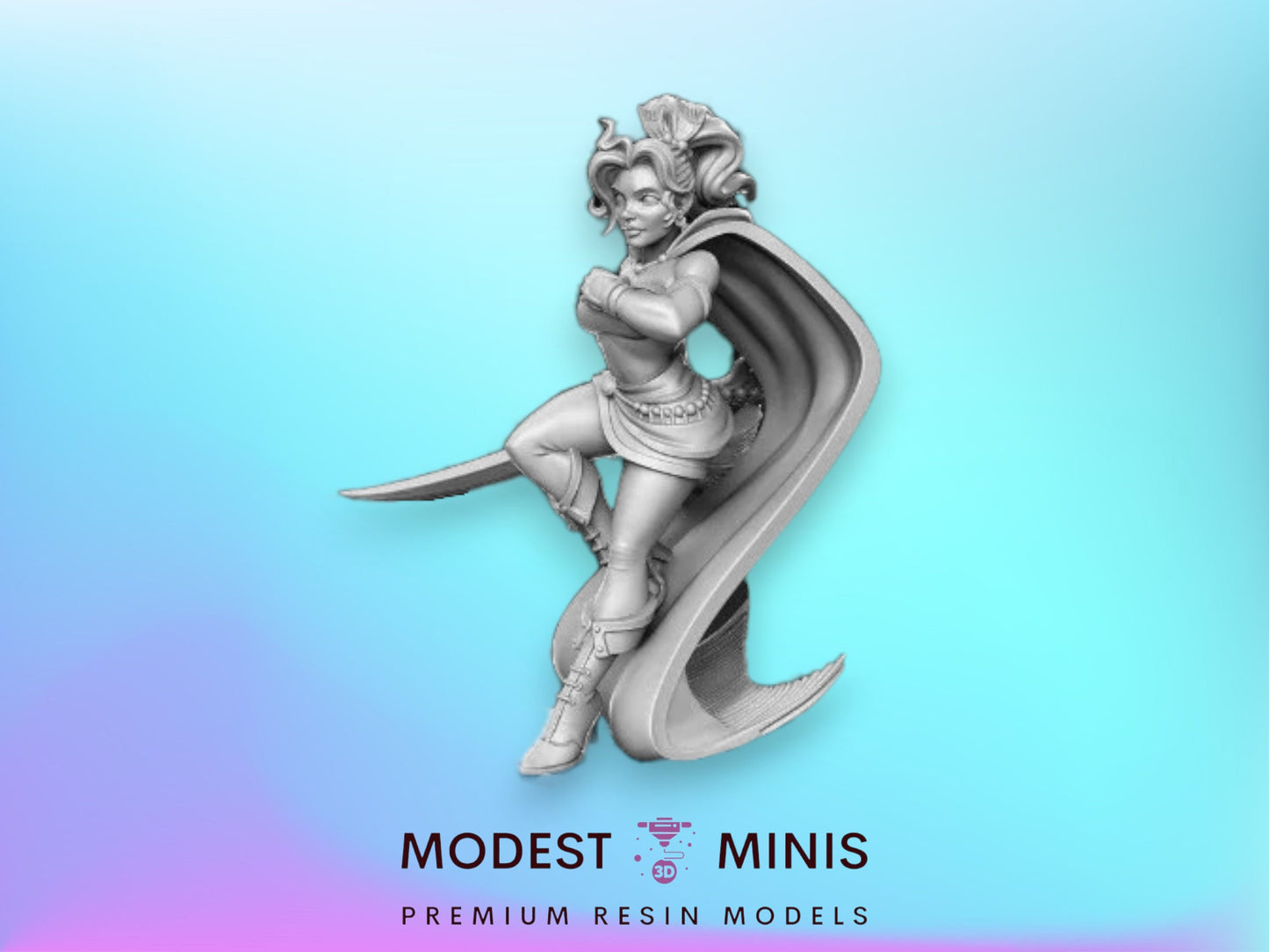 Prissa - 32mm Scale DnD Miniature | Dungeons and Dragons | JRPG Mini - RN Estudio