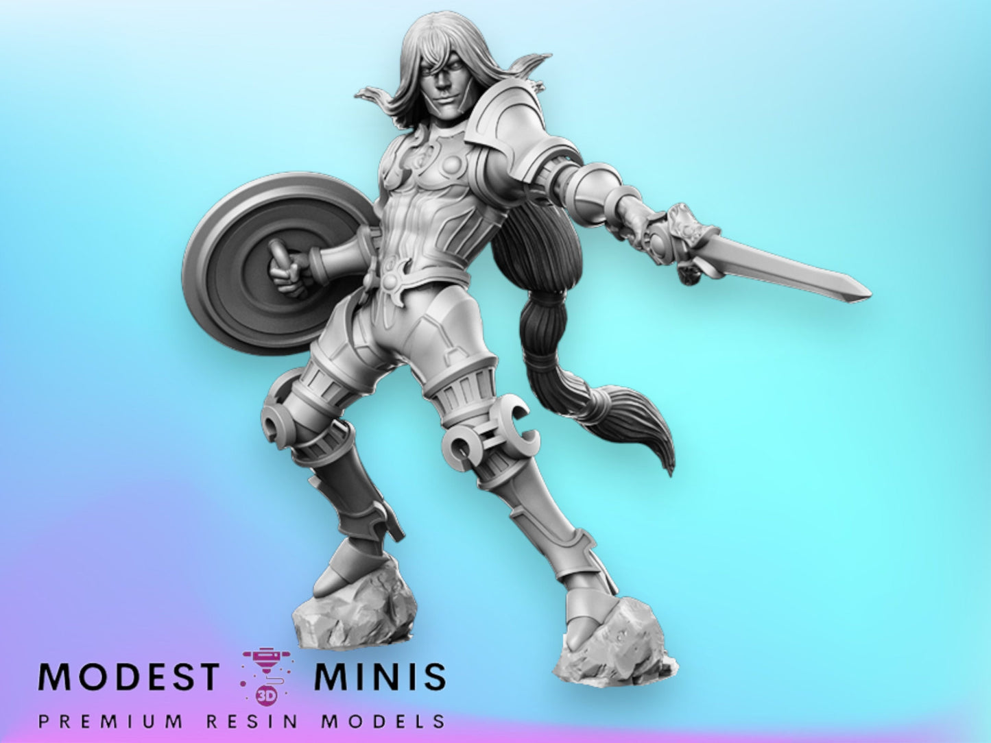 Last Fantasy Zilart Prince Kam - 28mm 32mm Scale DnD Miniature | Dungeons and Dragons | RN Estudio