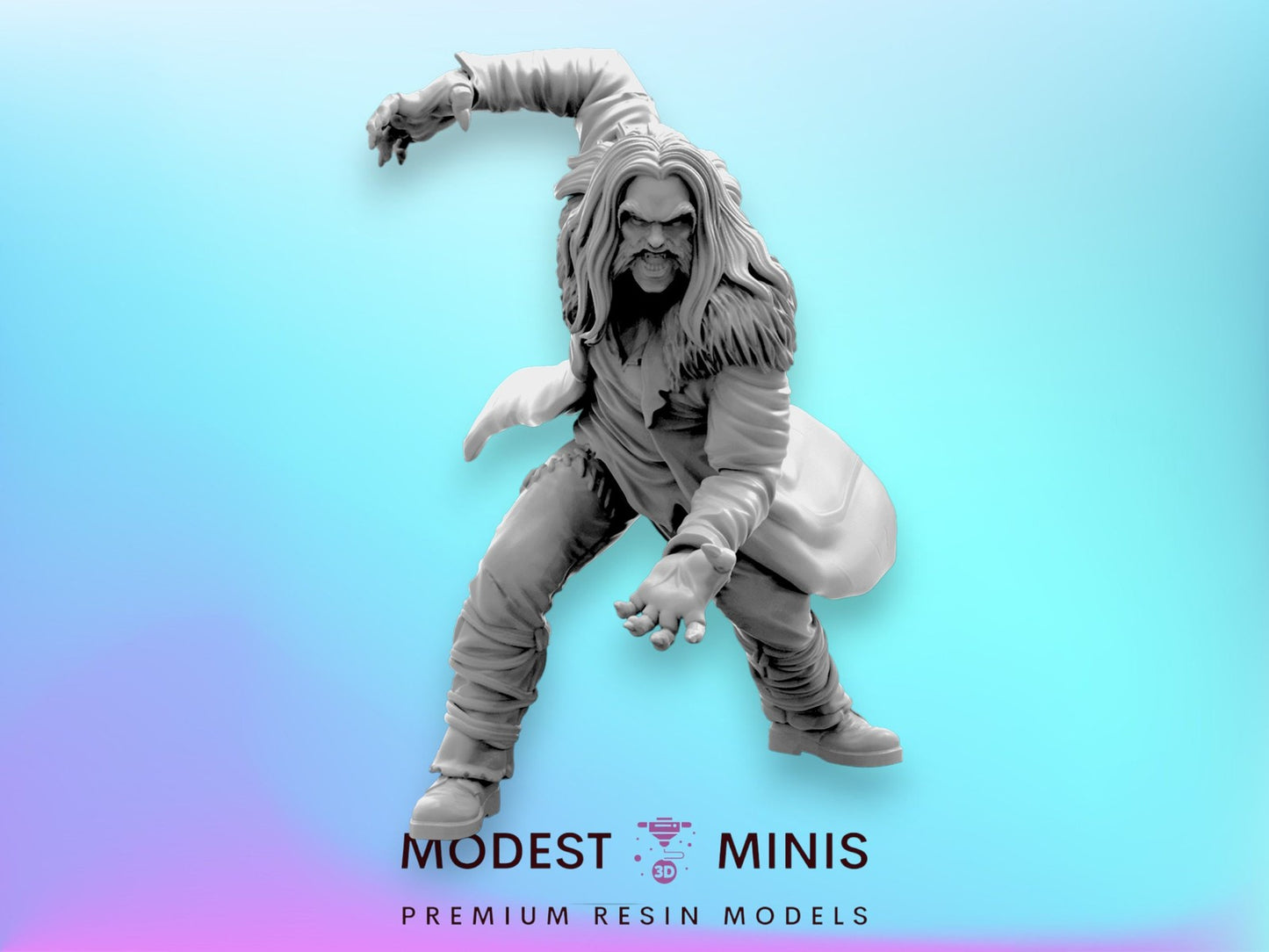 Big Kitty 2000 Sabretooth - 40mm  Miniature | Crisis Protocol Proxy | Trident