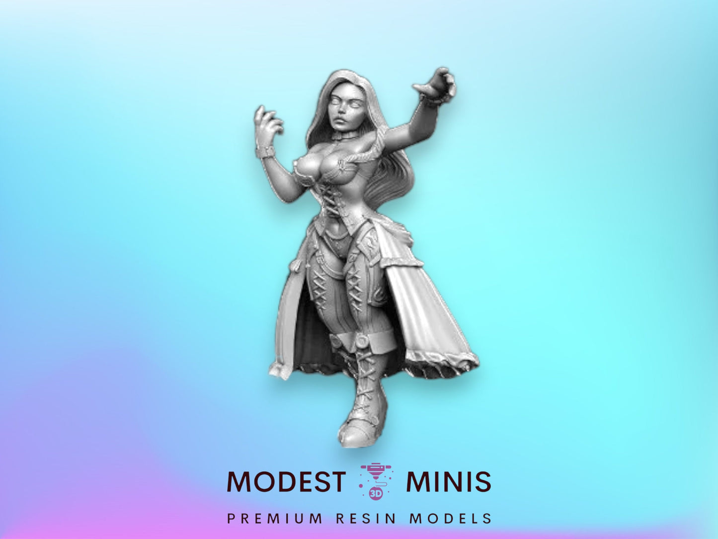 Mara Pinup - 32mm Scale DnD Miniature | Dungeons and Dragons | JRPG Mini - RN Estudio