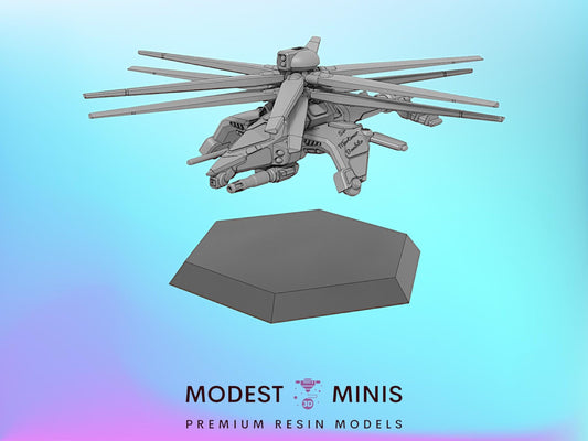 Donarchik Helicopter Rotary Wing Aero Helicopter | 1:265 | 285 | 6mm Battletech Scale |