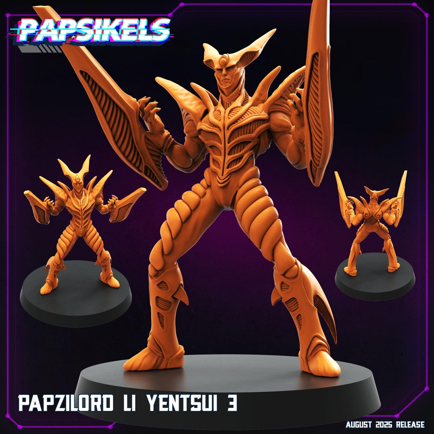 Papsilord Li Yentsui - Resin Cyberpunk Miniature  | Papsikels