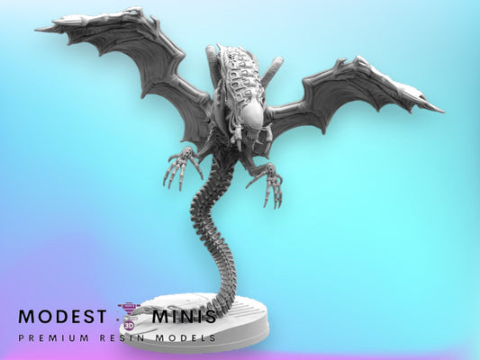Xeno Snatcher Wyvern - 32mm Scale Alien Miniature | RPG | Sci fi | Cyberpunk | Role Playing | DnD | Papsikel Xenowars