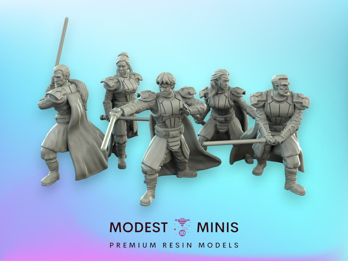 5pc Authority Red Warriors Set - 28mm - 40mm Scale | Star Wars Legion Mini