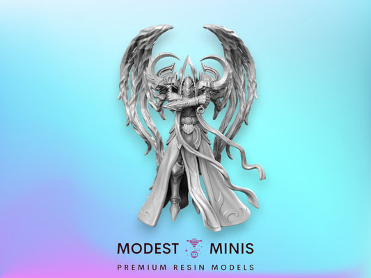 Mikhail Angel - 28mm 32mm Scale DnD Miniature | Dungeons and Dragons | Witcher Contract - RN Estudio