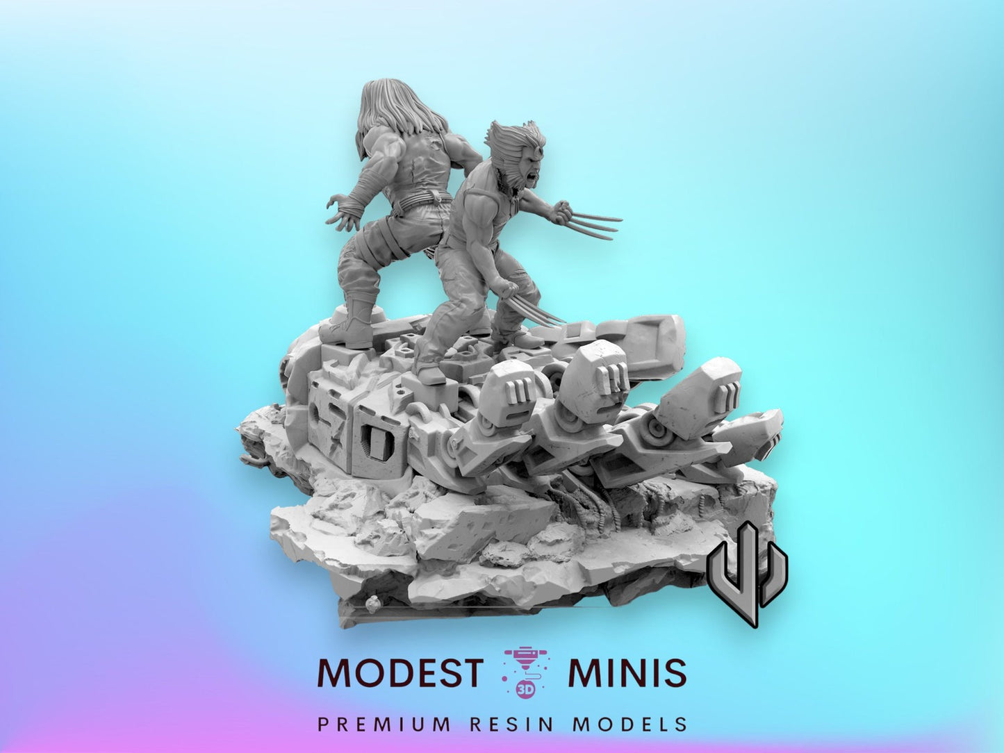Brothers Forever - Sabretooth 40mm  Miniature | Crisis Protocol Proxy | Trident