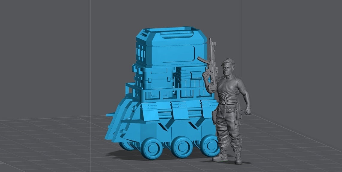 Modular MPUMV Rover - Resin 3D Print Alien Miniature | RPG | Sci fi | Cyberpunk | Role Playing | DnD | Papsikel Star Entrance