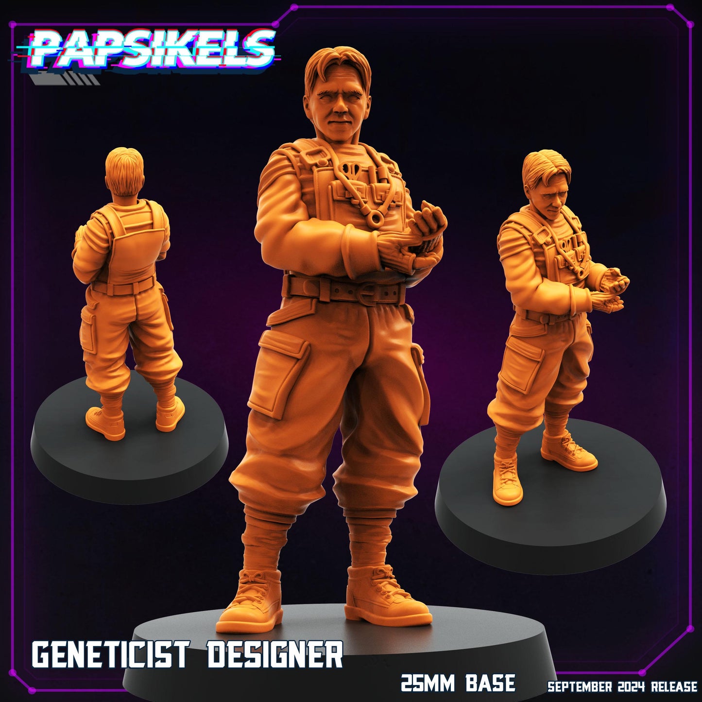 Geneticist Set - 28mm 32mm 40mm Scale Cyberpunk Miniature  |  Blade Runner | | Papsikels