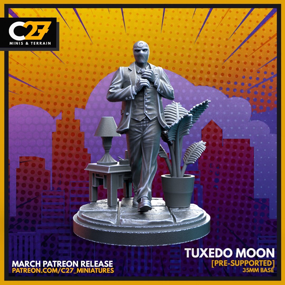 Tuxedo Moon - 32mm - 40mm Mini | Crisis Protocol Proxy | C27