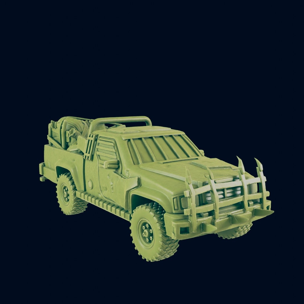 EC3D Badlands Truck | 28mm - 54mm Scale | Survivor Terrain | Fantasy Scatter | Sci Fi Terrain | EC3D Badlands
