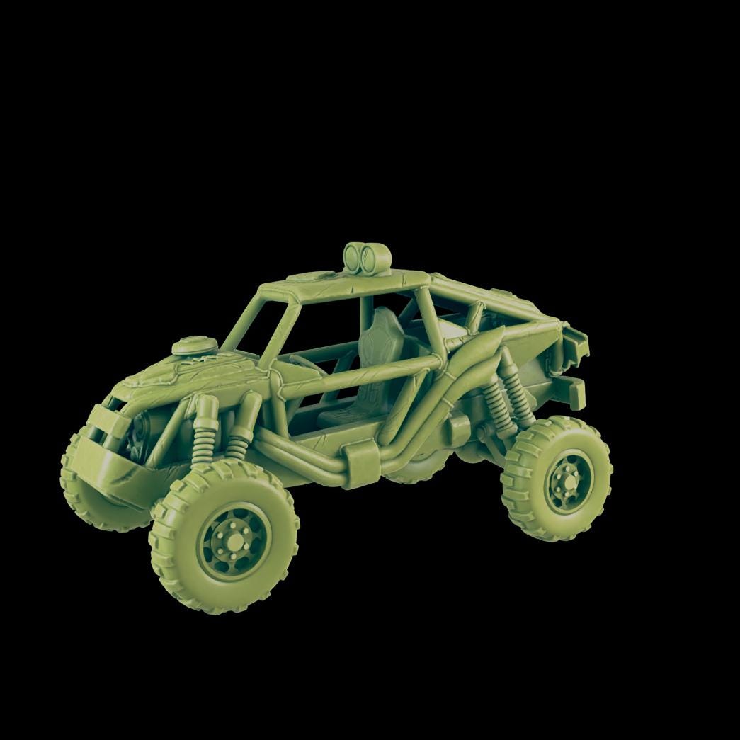EC3D Badlands Buggy 3 | 28mm - 54mm Scale | Survivor Terrain | Fantasy Scatter | Sci Fi Terrain | EC3D Badlands