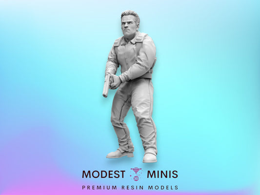 Captain Donald - 32mm Scale Alien Miniature | RPG | Sci fi | Cyberpunk | Role Playing | DnD | Papsikel