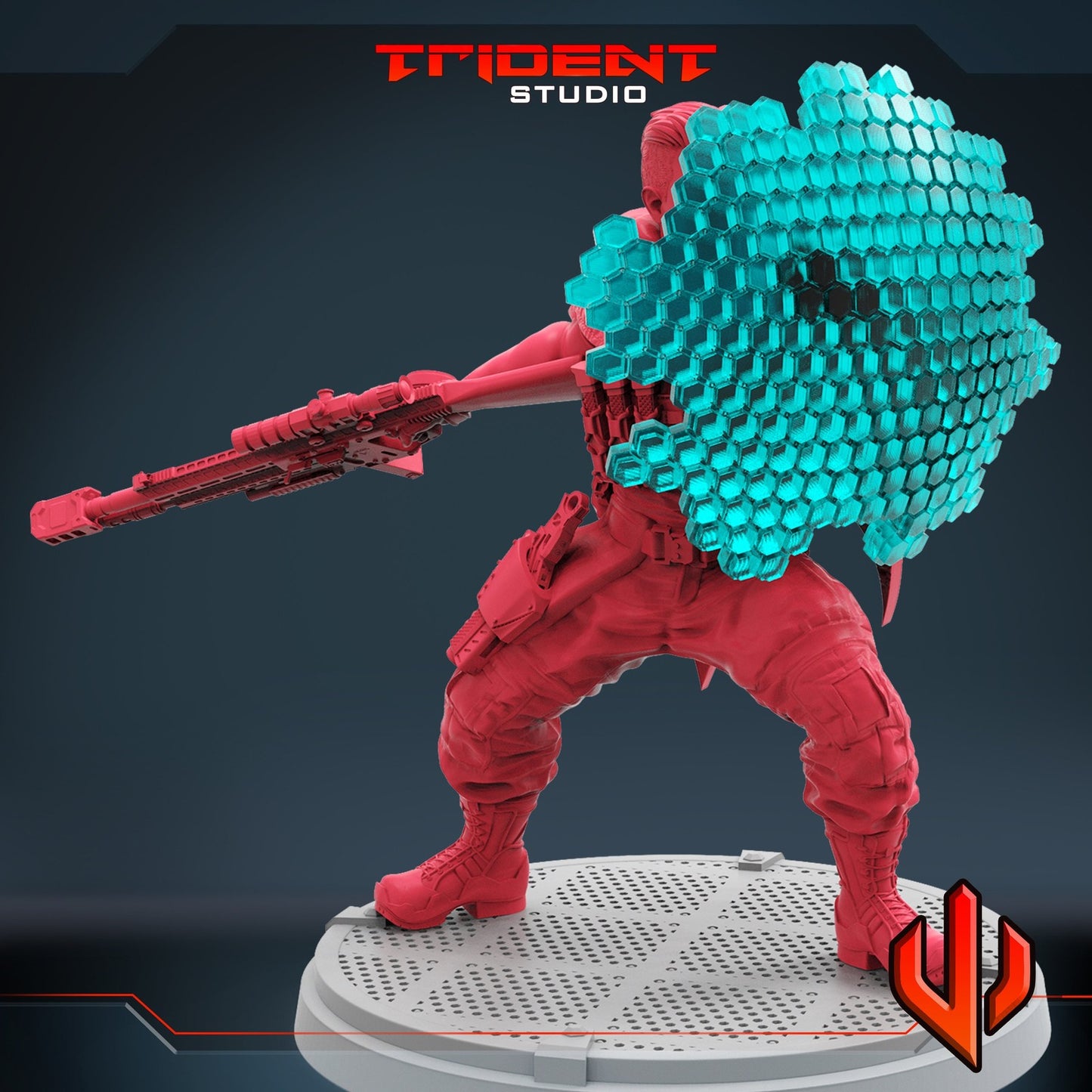 Mutant Time Traveler B Bishop- 40mm  Miniature | Crisis Protocol Proxy | Trident