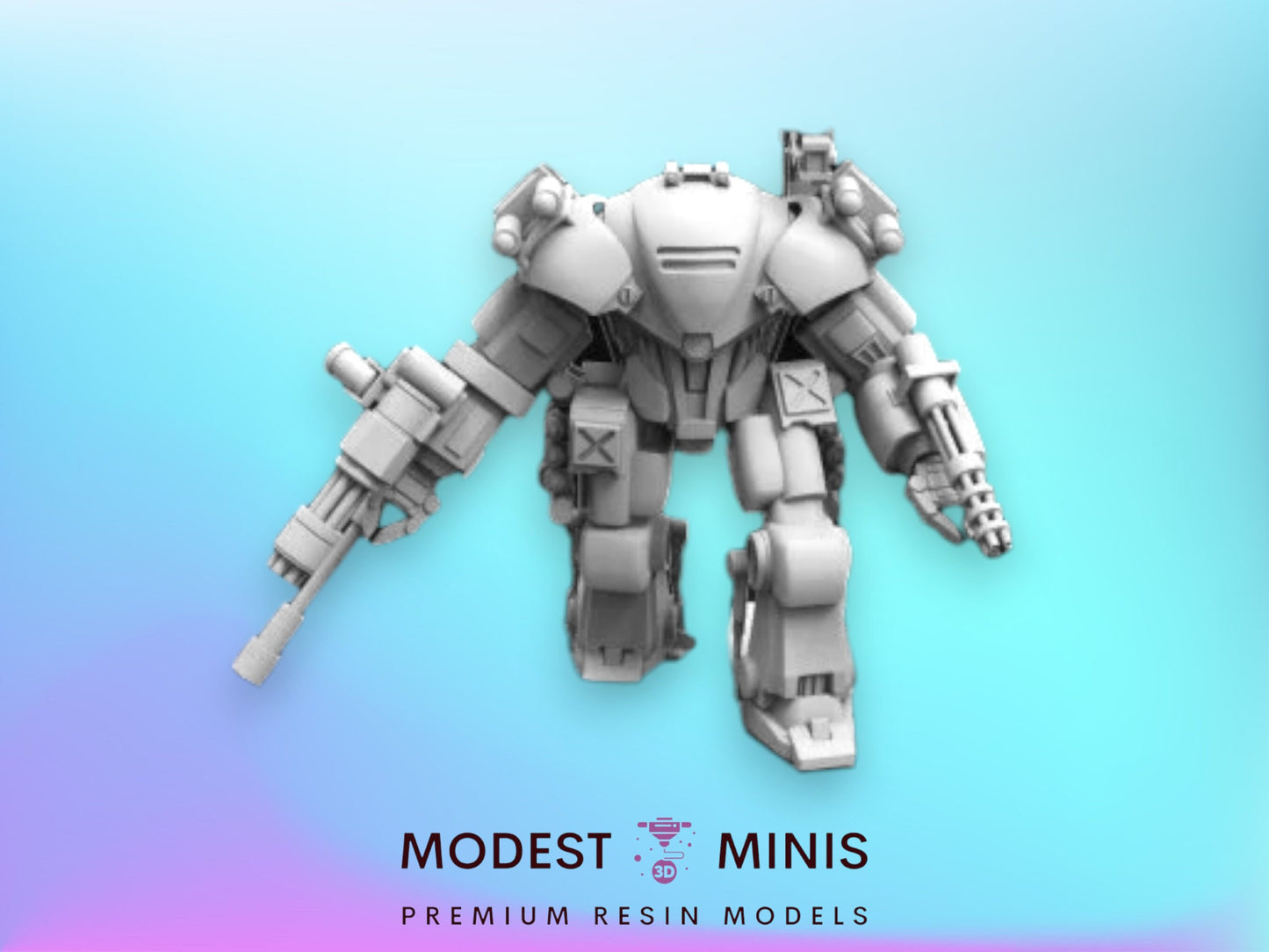80mm Mechsuit Gigerian Buster A - 32mm Scale Alien Miniature | RPG | Sci fi | Cyberpunk | Role Playing | DnD | Papsikel