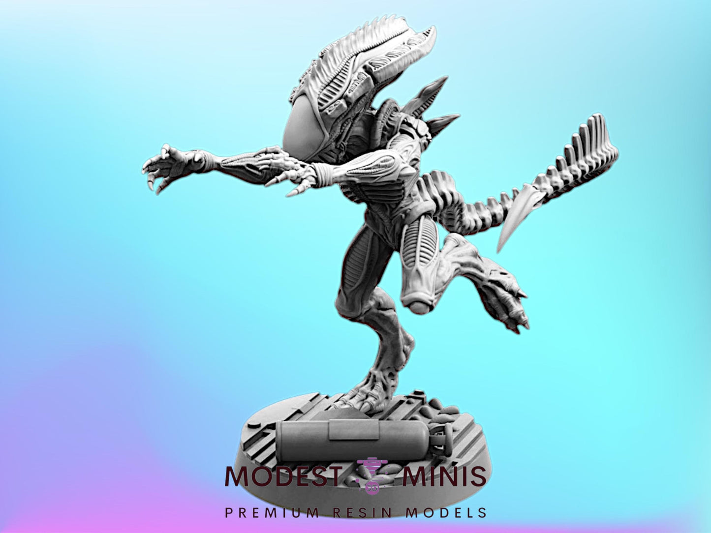 Xeno Praetorian D - 32mm Scale Alien Miniature | RPG | Sci fi | AvP | Role Playing | DnD | Papsikel