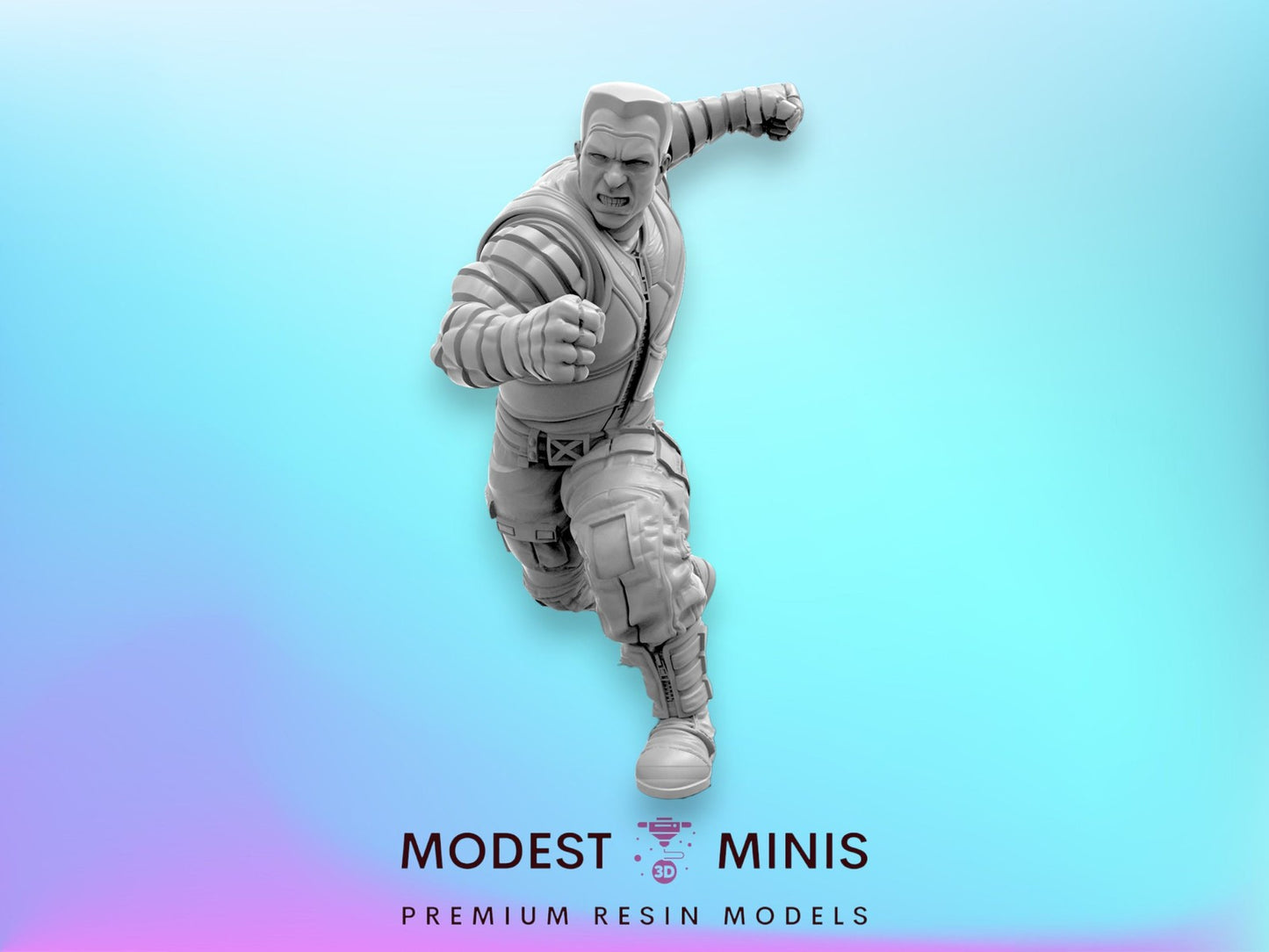 Titanium Dude C Colossus - 40mm  Miniature | Crisis Protocol Proxy | Trident