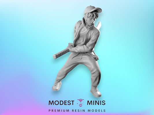 Survivor Kid Taeyong | 28mm - 100mm Scale Resin Mini | Zombicide | Vaultz