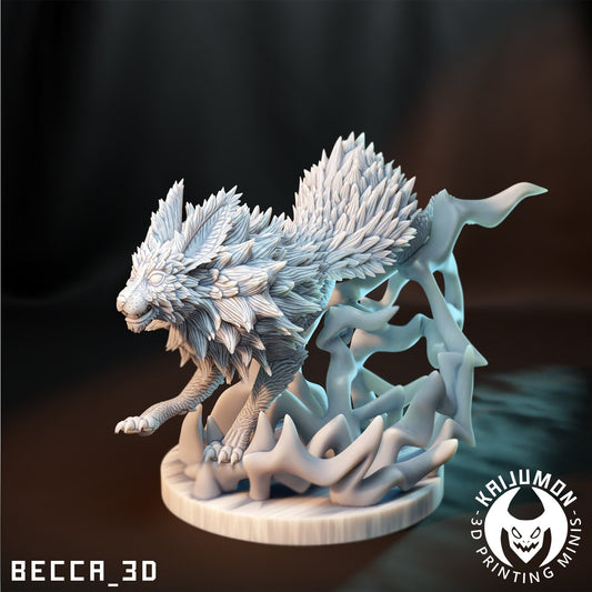 Lightning Fox - Resin Kaiju Minis | Dungeons and Dragons Mini | Sci Fi | Fantasy Resin