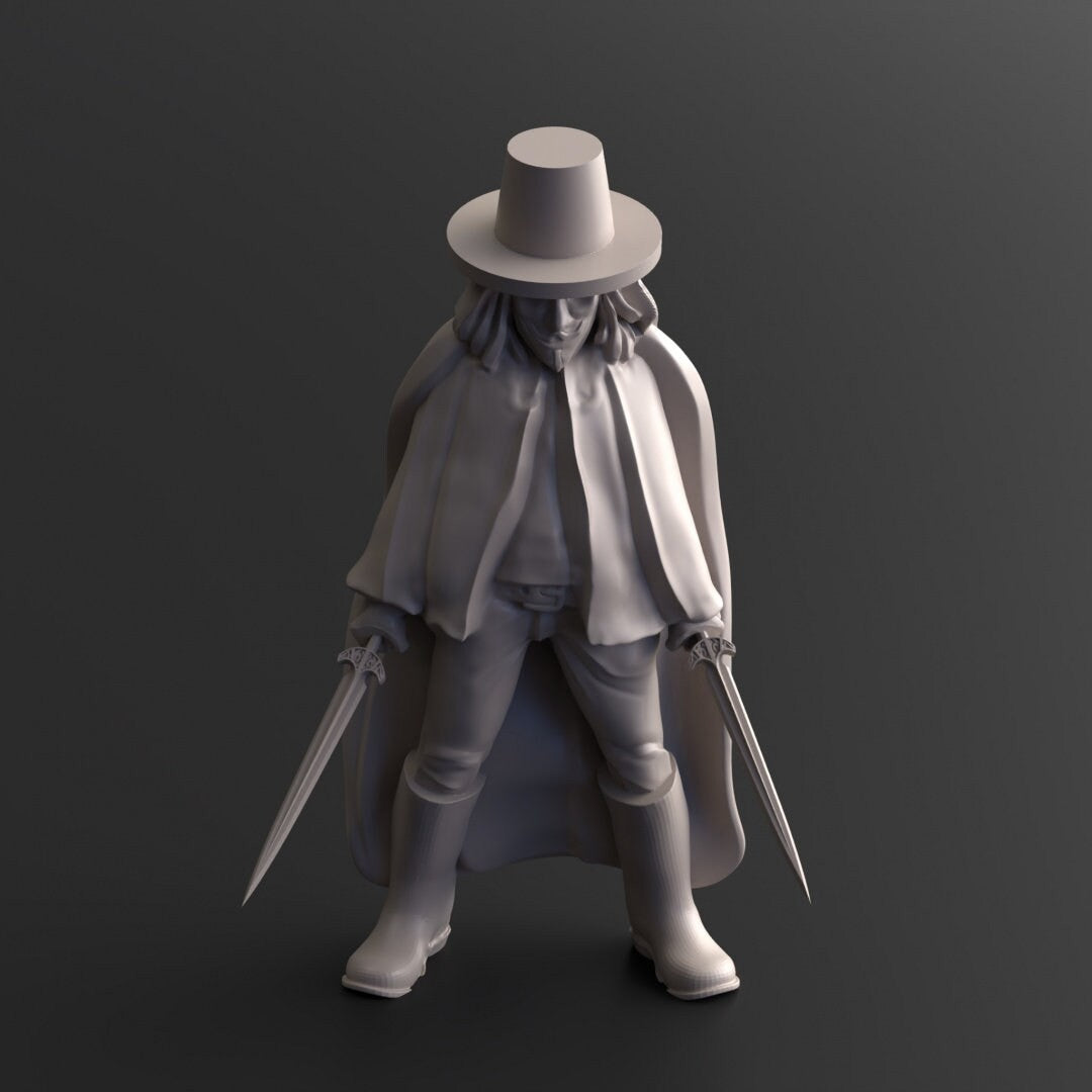 Survivor R for Revenge | 28mm - 100mm Scale Resin Mini | Zombicide | Vaultz