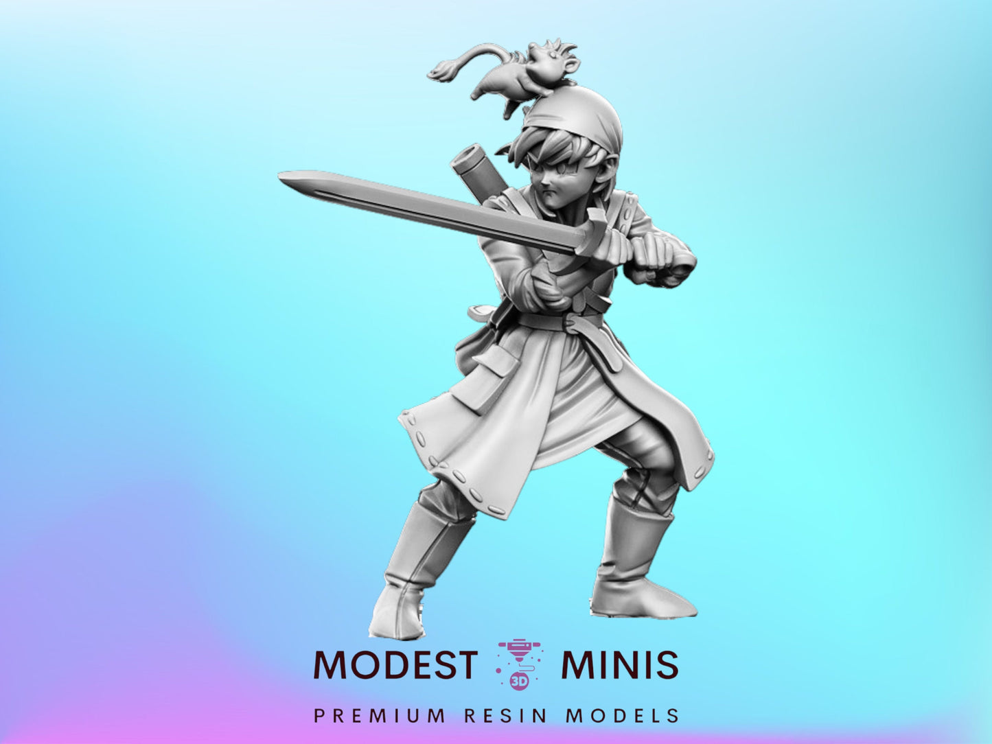 DQ Lynx - 32mm Scale DnD Miniature | Dungeons and Dragons | JRPG Mini - RN Estudio