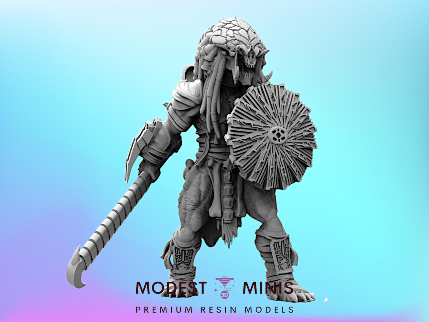 Feral Skull Resilient Cat - 32mm Scale Alien Miniature | RPG | Sci fi | Cyberpunk | Role Playing | DnD | Papsikel
