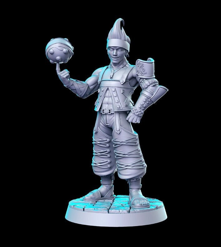 Blitzballer Ya - 32mm Scale DnD Miniature | Dungeons and Dragons | JRPG Mini - RN Estudio