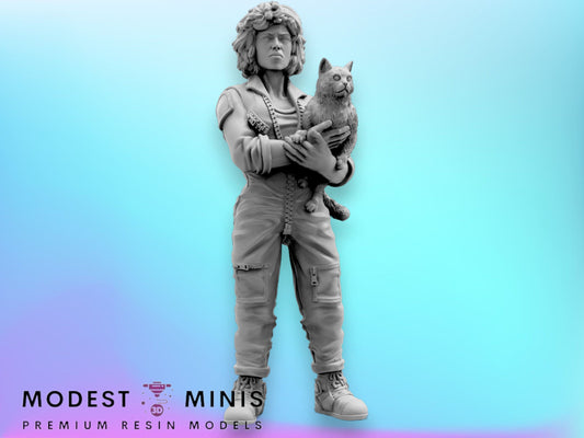 Space Crew Warrant Officer - 32mm Scale Alien Miniature | RPG | Sci fi | Cyberpunk | Role Playing | DnD | Papsikel