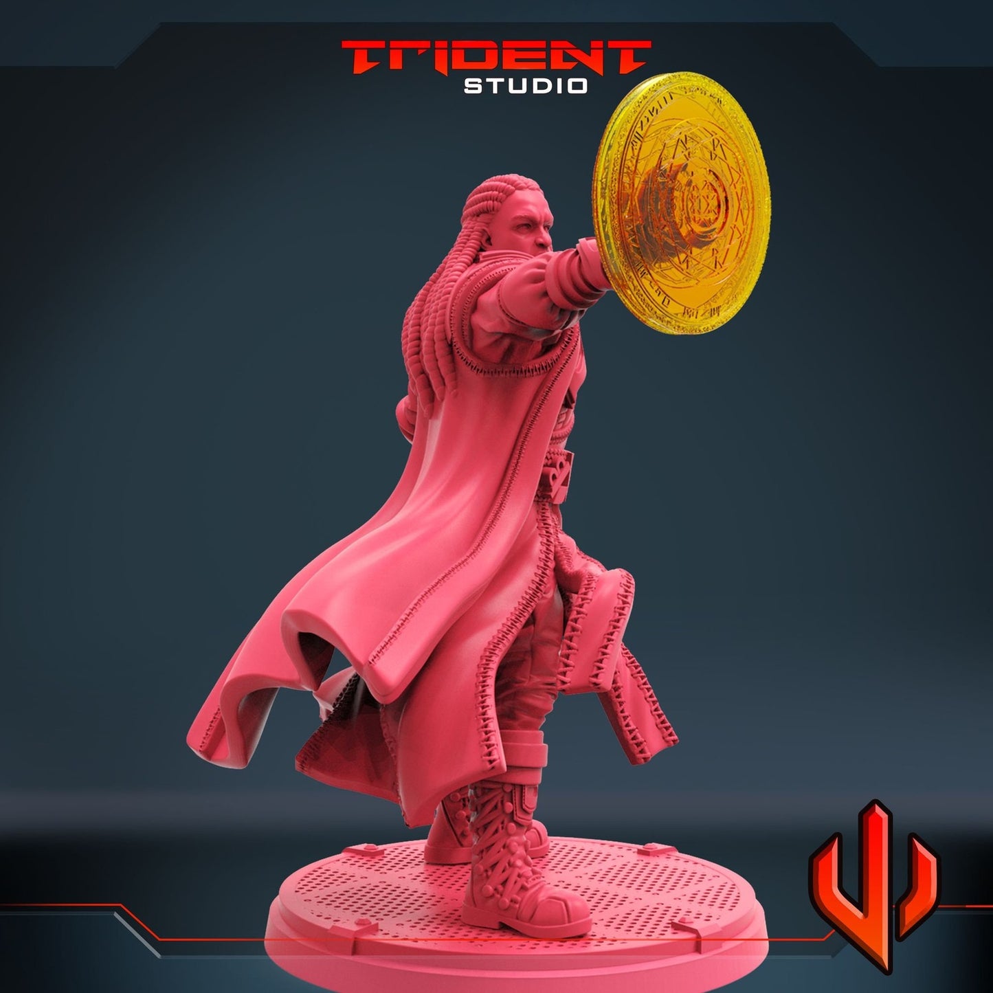 Mystic Karl A - 40mm  Miniature | Crisis Protocol Proxy | Trident