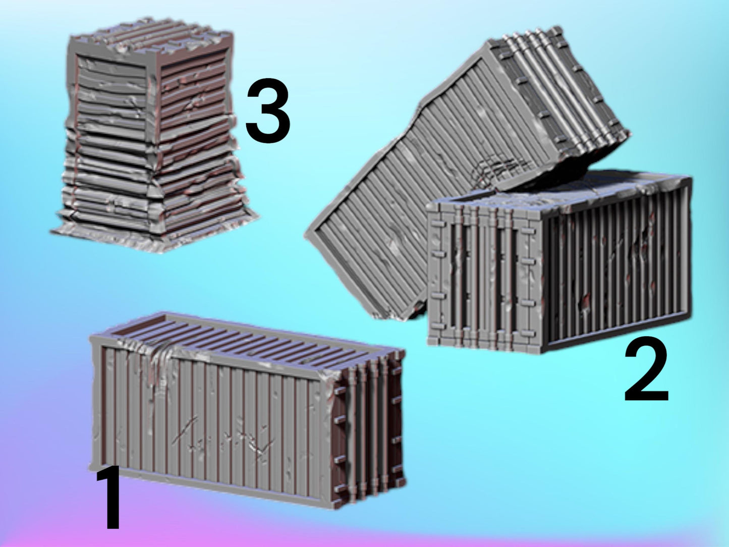 Harbor Buildings | 28mm - 54mm Scale | Wasteland | Survivor Terrain | Fantasy Scatter | Sci Fi Terrain