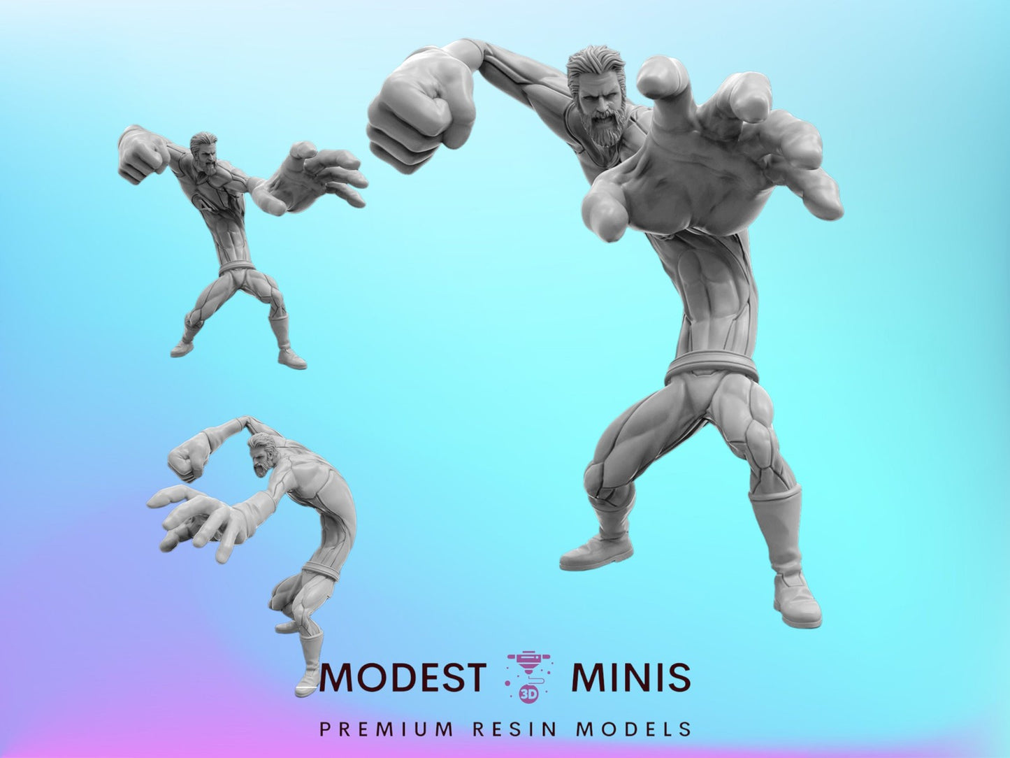 Stretch and Flex - Fantastic 40mm  Miniature | Crisis Protocol Proxy | Trident