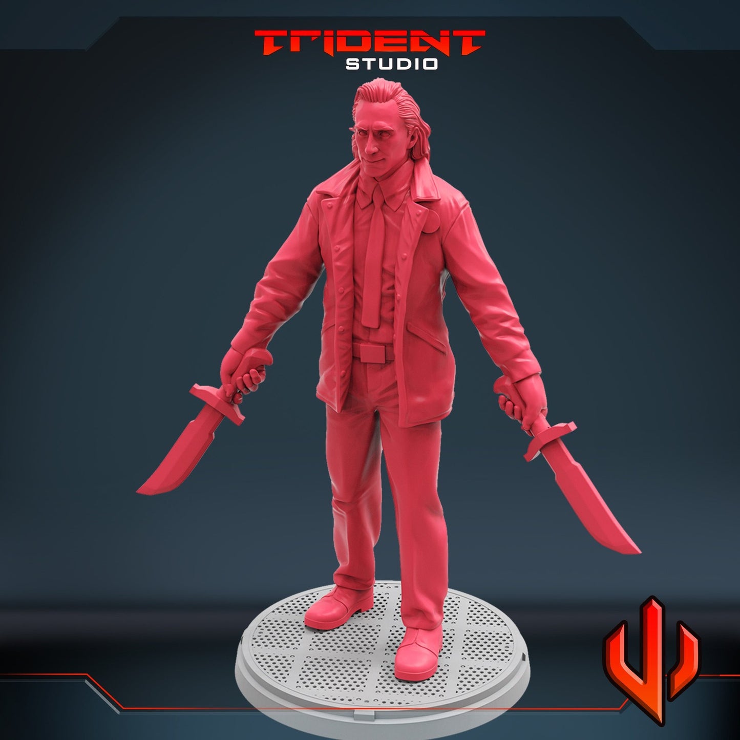Suited Trickster - Loki 40mm  Miniature | Crisis Protocol Proxy | Trident