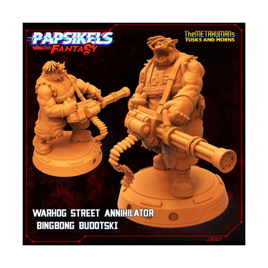 Warhog Street Annihilator - 32mm Scale Miniature | RPG | Sci fi | Cyberpunk | Role Playing | DnD | Papsikel