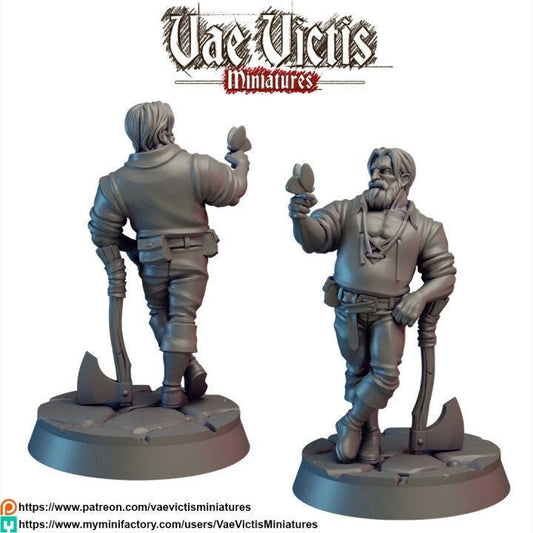 VVM Lumberjack | 28mm - 75mm Scale | DnD Frostgrave Mini | Vae Victis Fantasy