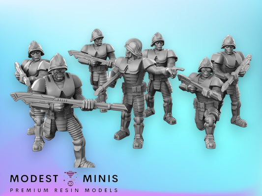 7pc Viceroy Royal Guards Set - 28mm - 40mm Scale | Star Wars Legion Mini