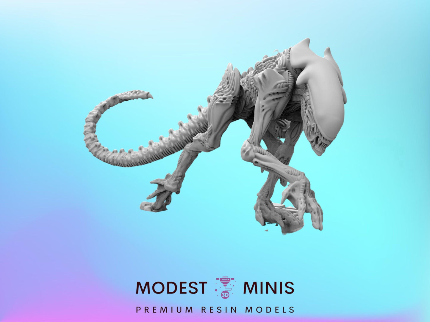 6pc Cheetah Aliens Set - Resin 3D Print Alien Miniature | RPG | Sci fi | Cyberpunk | Role Playing | DnD | Papsikel