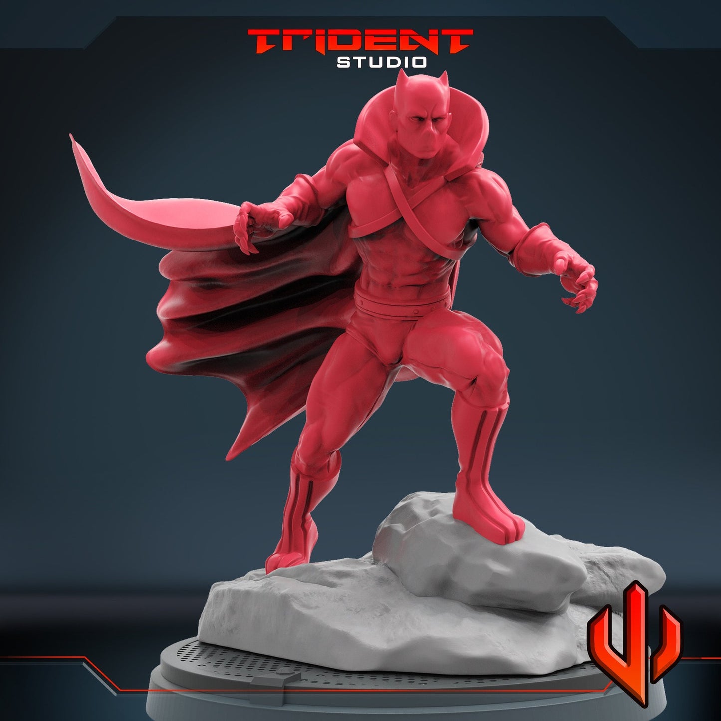 Classic Black Cat King - 40mm  Miniature | Crisis Protocol Proxy | Trident