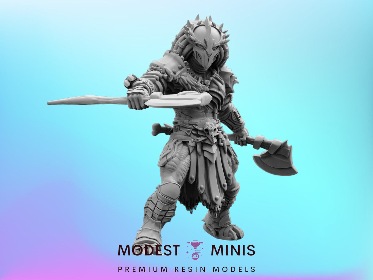 White Crow Clan Great White Crow - 32mm Scale Alien Miniature | RPG | Sci fi | Cyberpunk | Role Playing | DnD | Papsikel Skull Hunters