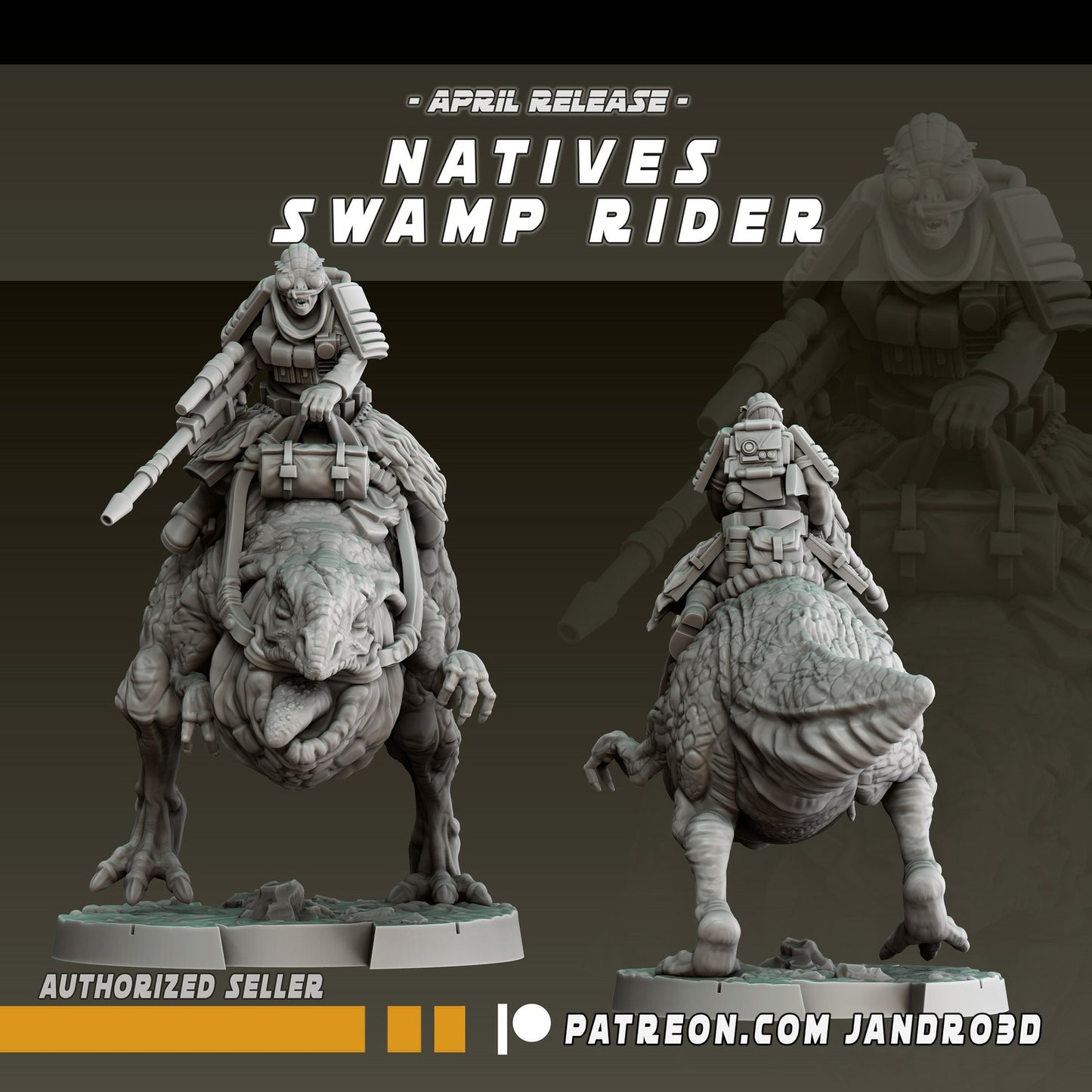 Swamp Riders - 28mm - 40mm Scale | Jandro | Star Wars Legion Mini
