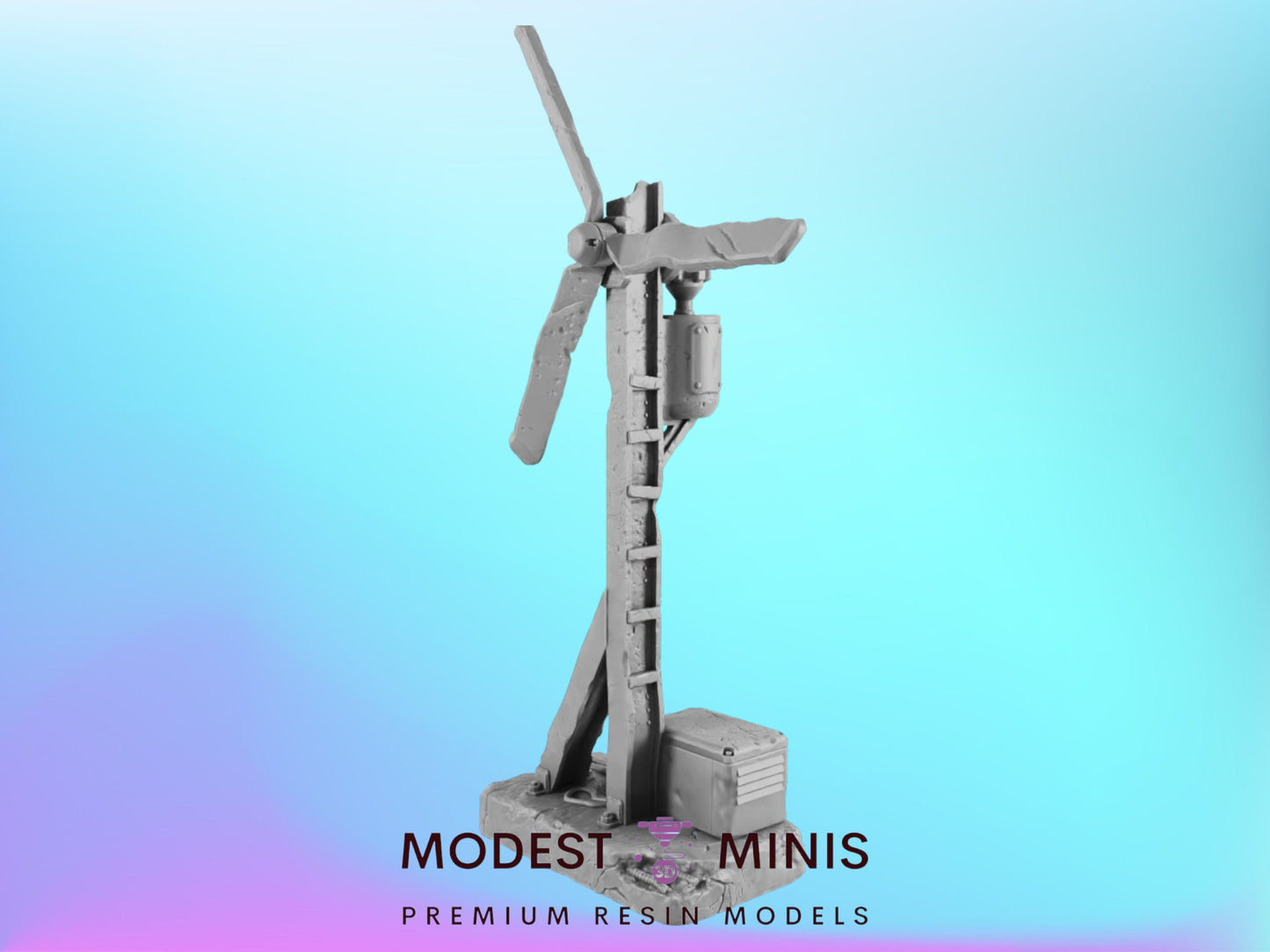 Huge Wind Turbine | 28mm - 54mm Scale | Survivor Terrain | Medical Scatter | Sci Fi Terrain | EC3D Badlands