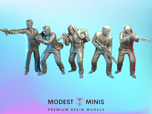 5pc Boogeymen - 28mm Scale Resin Military Miniature | Zona Alfa | Spectre Ops Mini