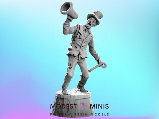 Zombie Herald Clown  | 28mm - 100mm Scale Resin Mini | Zombicide  Zombicircus Vaultz