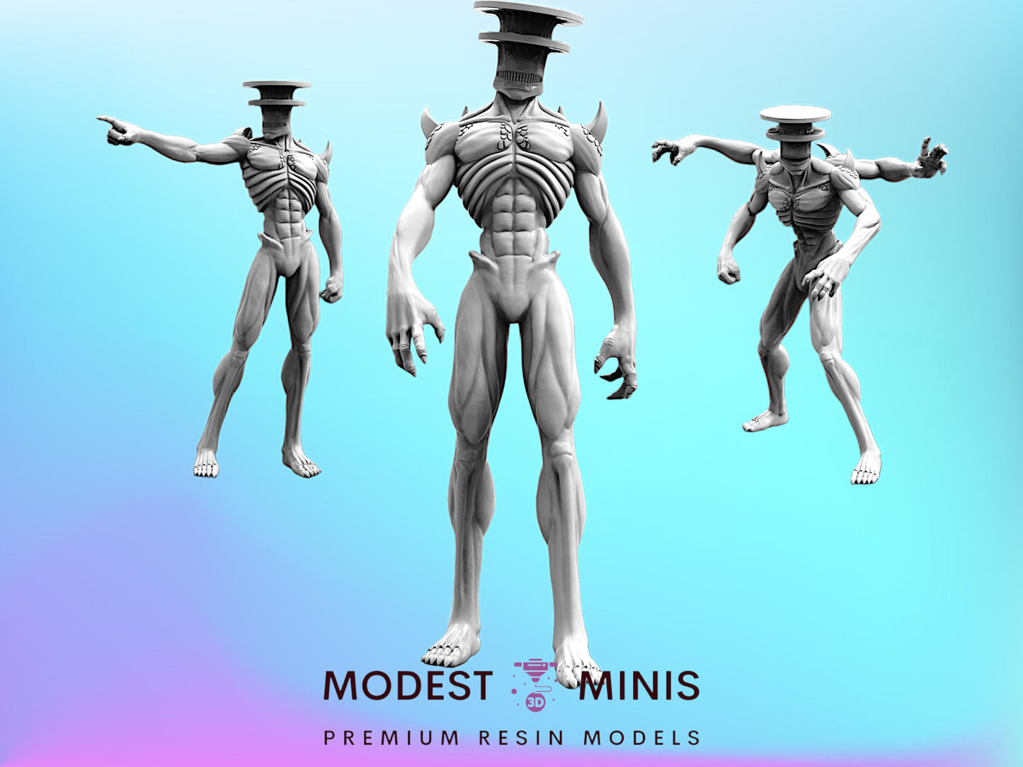 Monster Number 9 - 28mm 32mm 40mm Scale Cyberpunk Miniature  | Papsikels