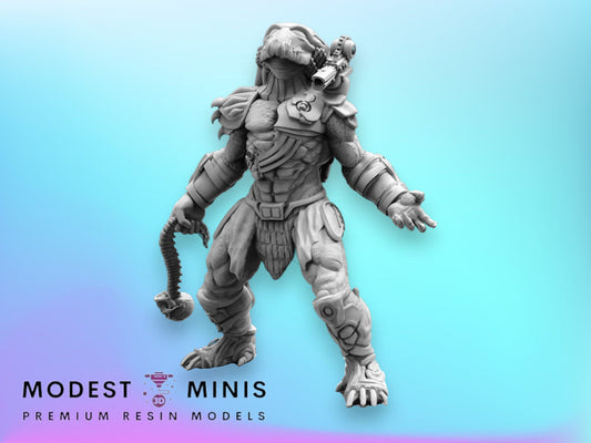 Triumph Skull Hunter - 32mm Scale Alien Miniature | RPG | Sci fi | Cyberpunk | Role Playing | DnD | Papsikel Xenowars