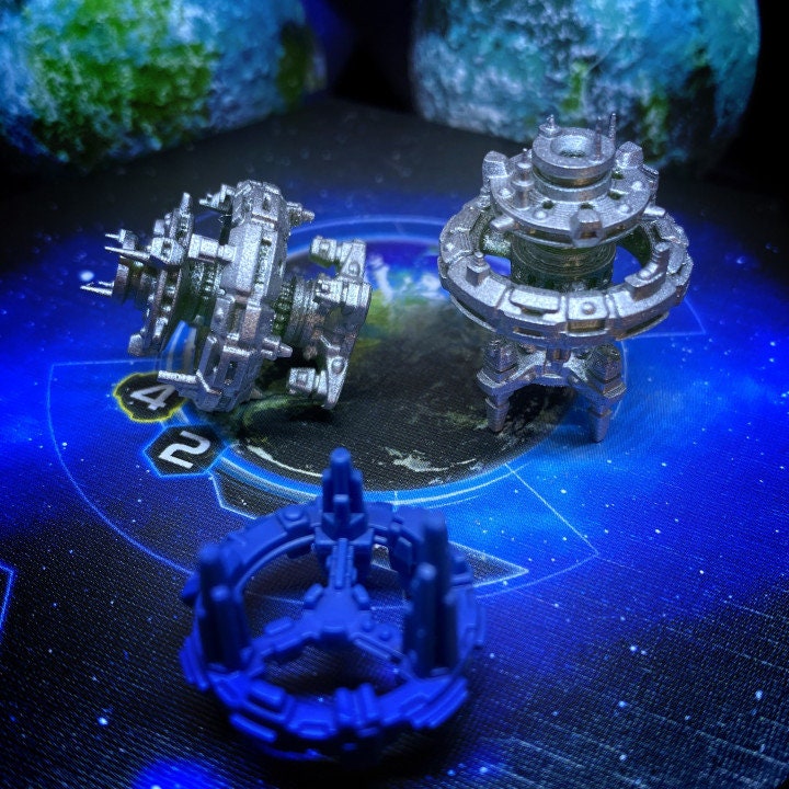 2pc Human Space Dock - Twilight Imperium | Fleetscale | Starfinder | Billion Suns | Starmada | Firefly | Terra Conflict