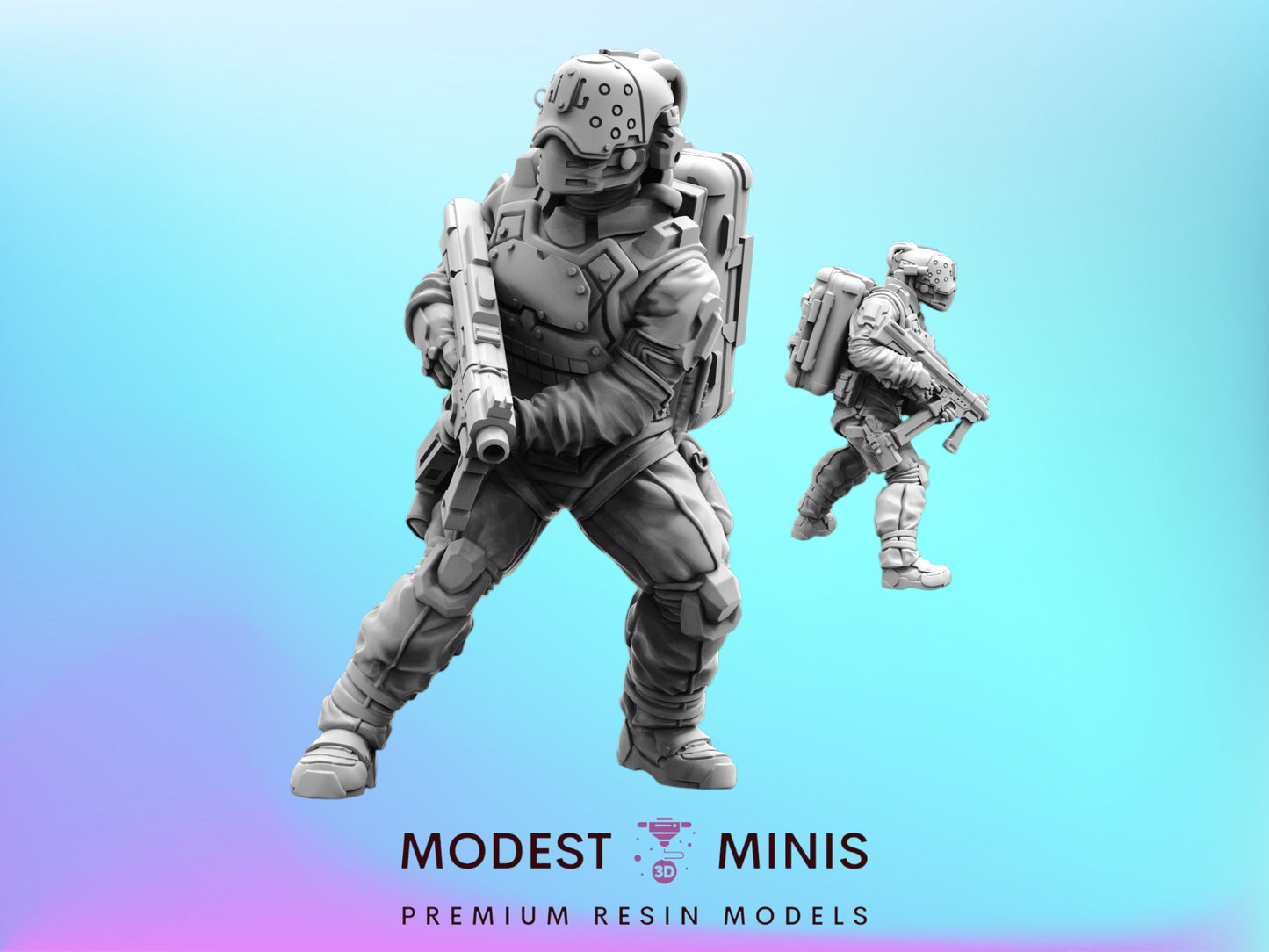 Trauma Troupe Field Doctor C - 32mm Scale Cyberpunk Mini  | Papsikels