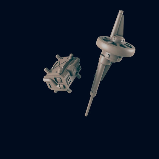 2pc Small Satellite Set - Fleetscale Mini | Starfinder | Billion Suns | Starmada | Firefly | Terra Conflict