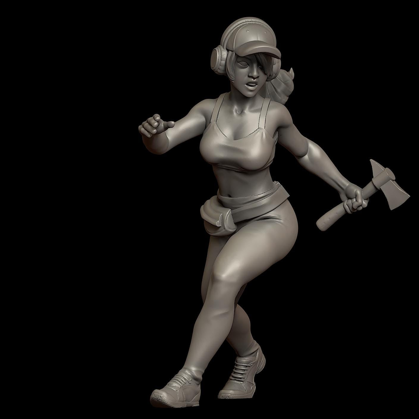 Zombie Gym and Survivors | 28mm - 100mm Scale Resin Mini | Zombicide | Vaultz