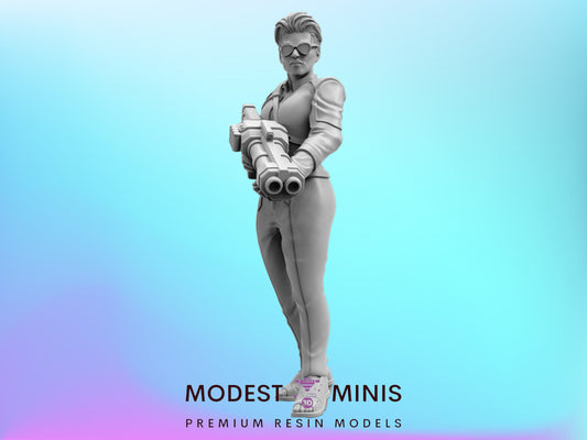 President Mayers Shotgun - 32mm Scale Cyberpunk Miniature  | Papsikels