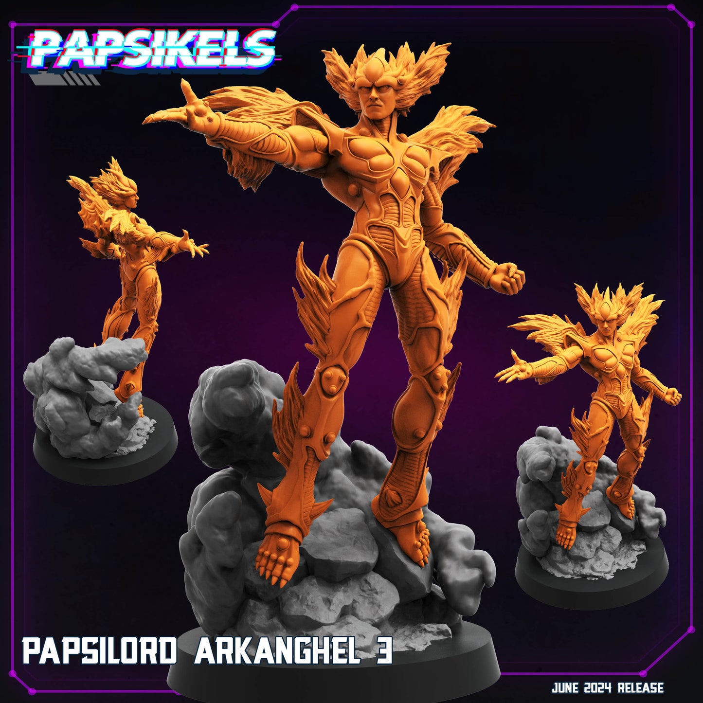 Arkanghel Papsilord - Resin Cyberpunk Miniature  | Papsikels